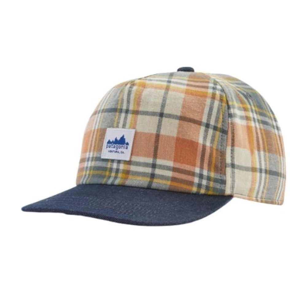 Patagonia Range Cap NWT plaid tan denim